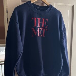 Navy Blue 'The Met' Sweatshirt Crewneck